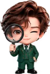 찬이가 화면을 가리킵니다